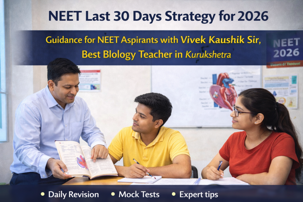 NEET Last 30 Days Strategy – Final Revision Plan for NEET 2026